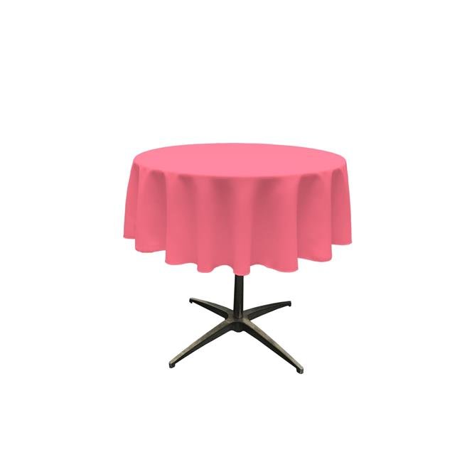 TCpop51R-HotPinkP38 Polyester Poplin Tablecloth, Hot Pink - 51 in. Round